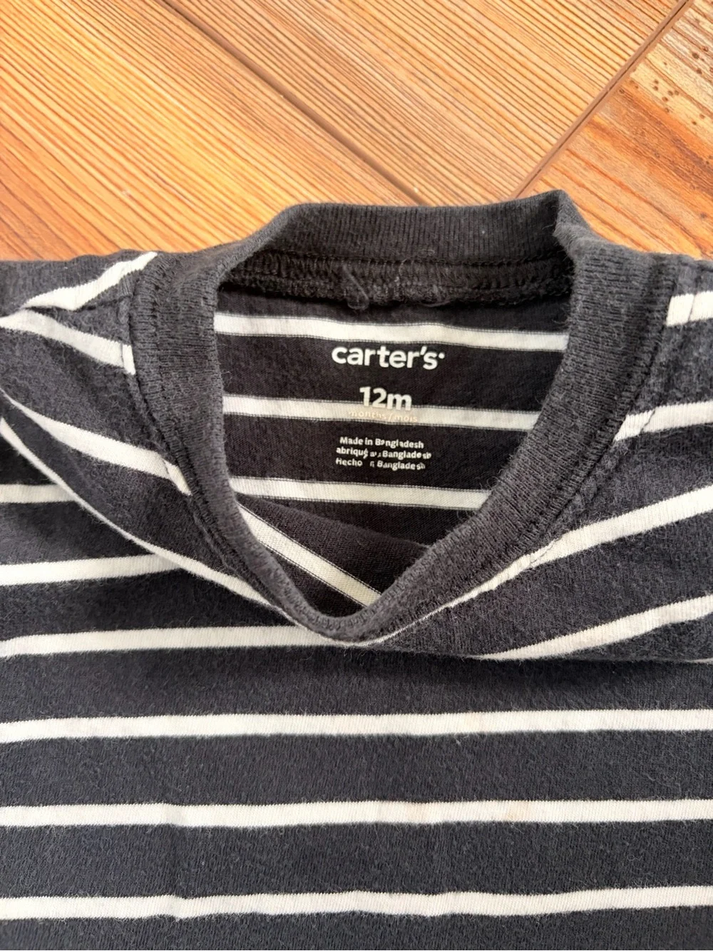 12 months Striped & Tie-Dye Short Sleeve Shirt Set - Navy, Black & Light Blue